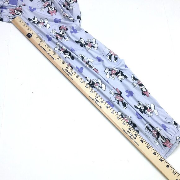 NEW Disney Women's Purple Pajamas Minnie Mouse Long Sleeves Jogger Pants Medium - Picture 9 of 13